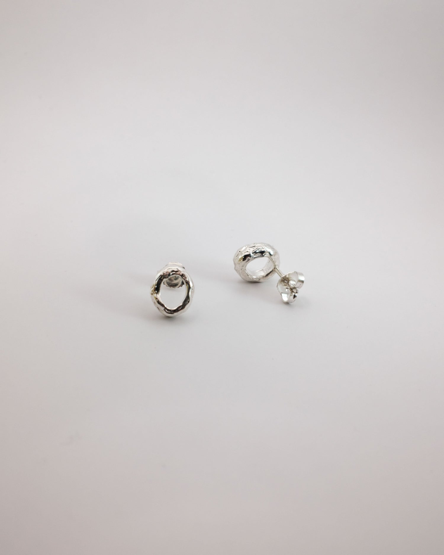 Unisex Silver Earrings