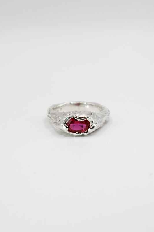 Mini Liquid Ruby Gem Ring