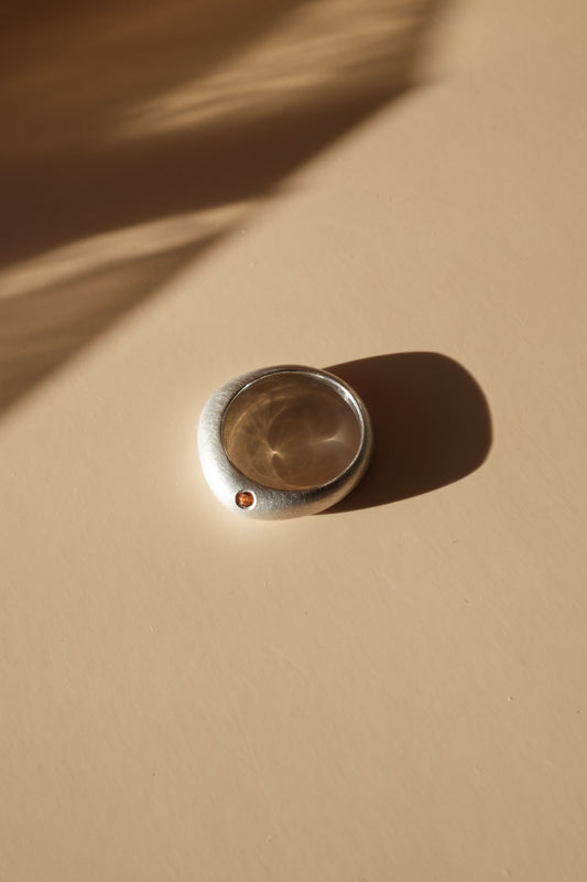 Dome S Madeira Citrine Ring, ⌀ 15.75 mm