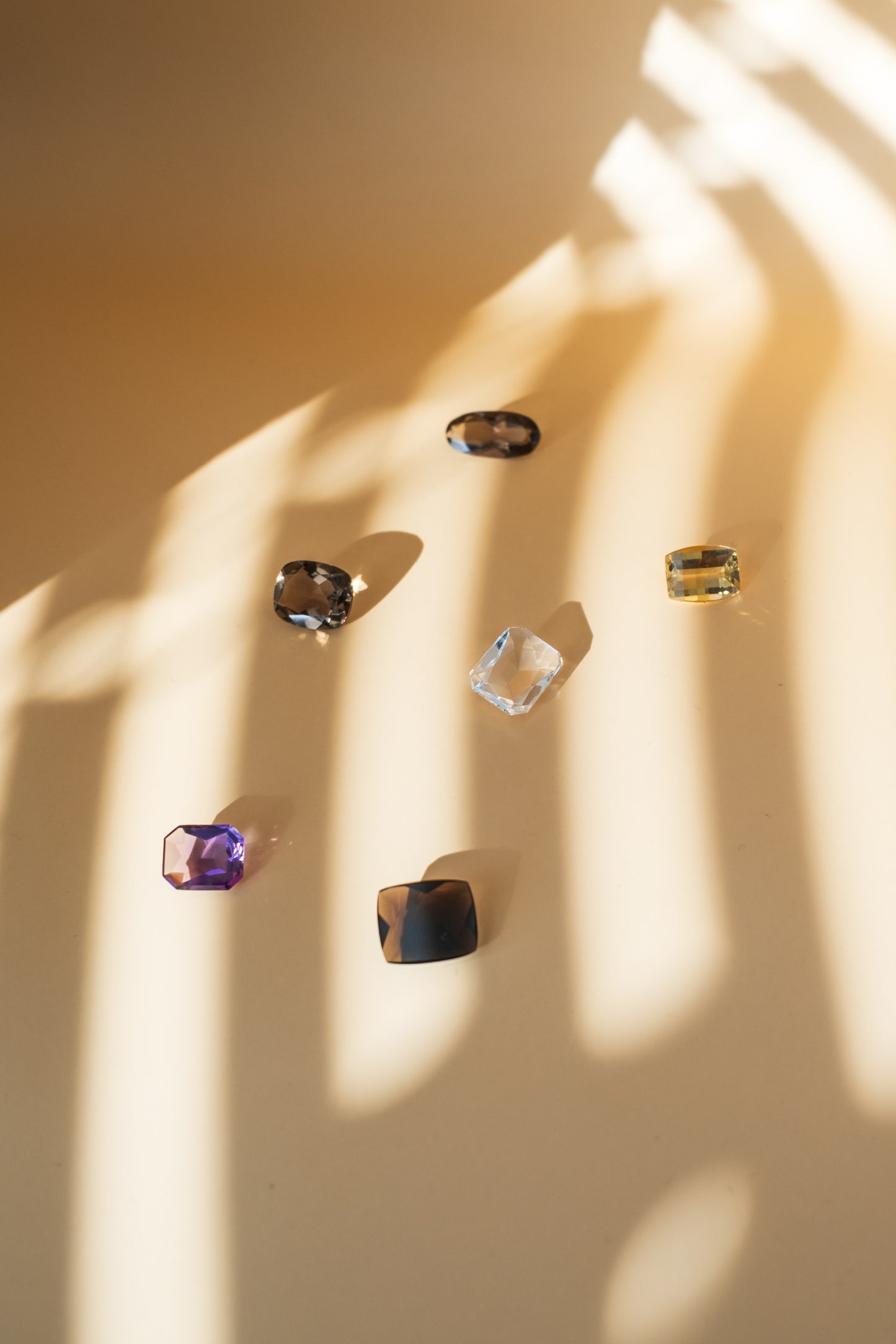 Smoky Quartz Cushion Ring