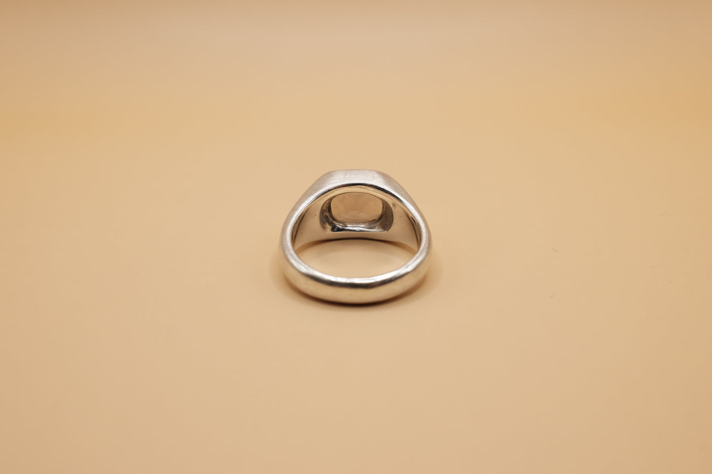 Smoky Quartz Cushion Ring